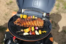 Портативный газовый гриль O-Grill 900MT bicolor black-gold + адаптер А, 1 горелка