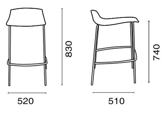 Барный табурет X-Treme BSS Pro, коричневый