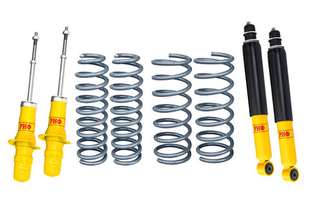 Комплект усиленной стандартной подвески на SsangYong Rexton 2 до 2012 года (задн. завис. подв.- мост) +75кг РИФ