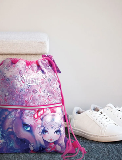 Сумка-мешок для сменной обуви, спортивной одежды для девочек Nebulous Stars серия Nebulia