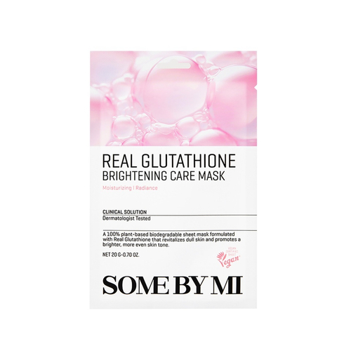 SOME BY MI Тканевая маска для лица с глутатионом для сияния кожи- REAL GLUTATHIONE BRIGHTENING CARE MASK,20г