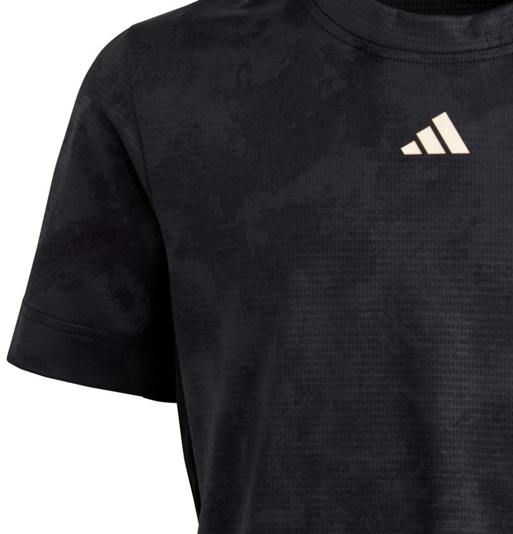 Детская теннисная футболка Adidas Boys Roland Garros - carbon