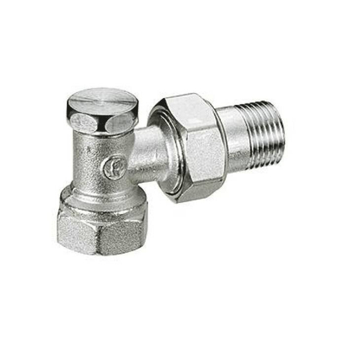 Клапан запорный для радиатора R16D2 Ду 15 Ру16 ВР угловой Giacomini R16DX003