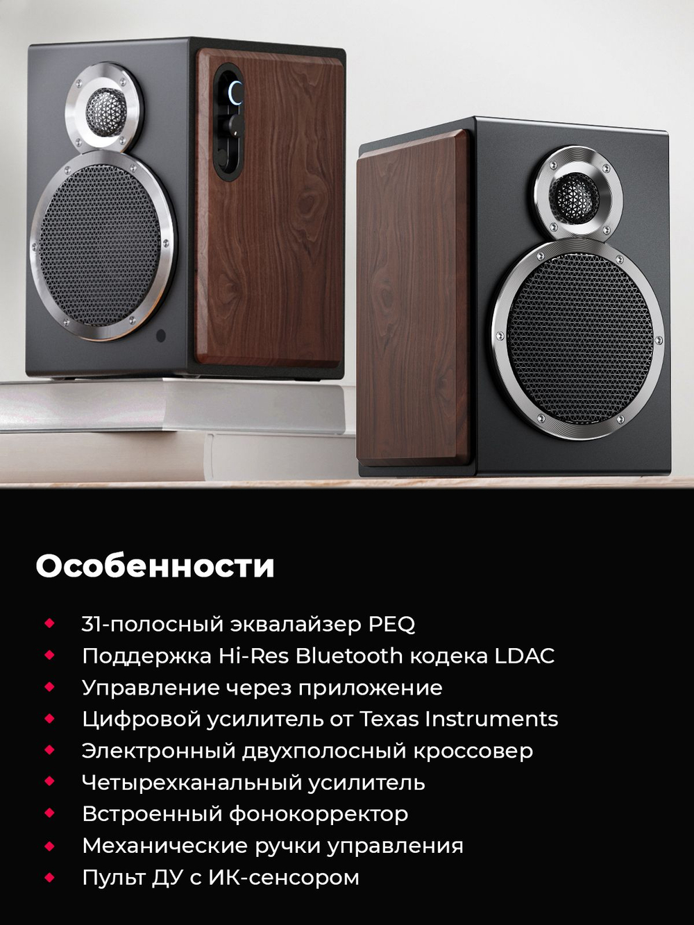 Колонки компьютерные Bluetooth FIIO SA1 (F3053S) Twilight Black