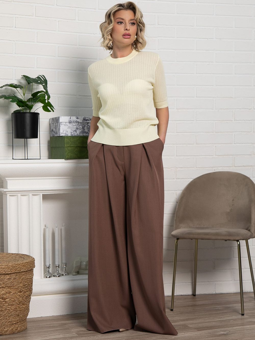 Футболка Любимый момент (сливочное масло) Б15282-7М LT Collection