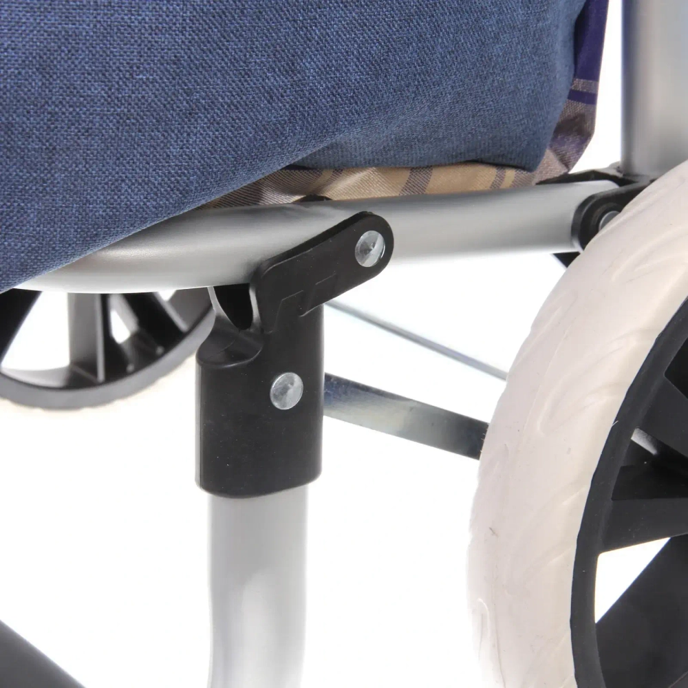 Тележка хозяйственная с сумкой (100*40*35см, колеса 21см,грузоподъемность до50 кг) синяя SYD100B-1