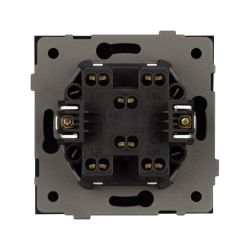 Механизм выключателя одноклавишный перекрёстный SWT-TENDO-MKX1-SFPL-GR (230V, 10A) (Arlight, Матовый графитовый) 054573