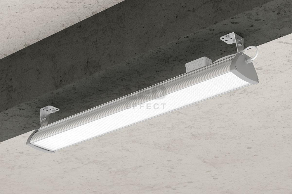 Светильник LED ДСП ВЫСОТА 50Вт 3950лм 4000К IP54 КСС Д, БАП 1ч 540х135х176мм LED Effect
