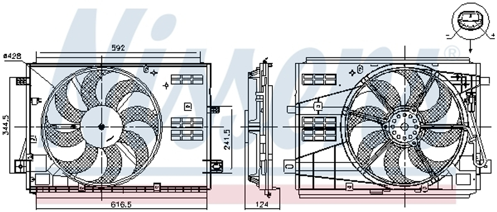 NISSENS - 85973-NIS - Fan, engine cooling