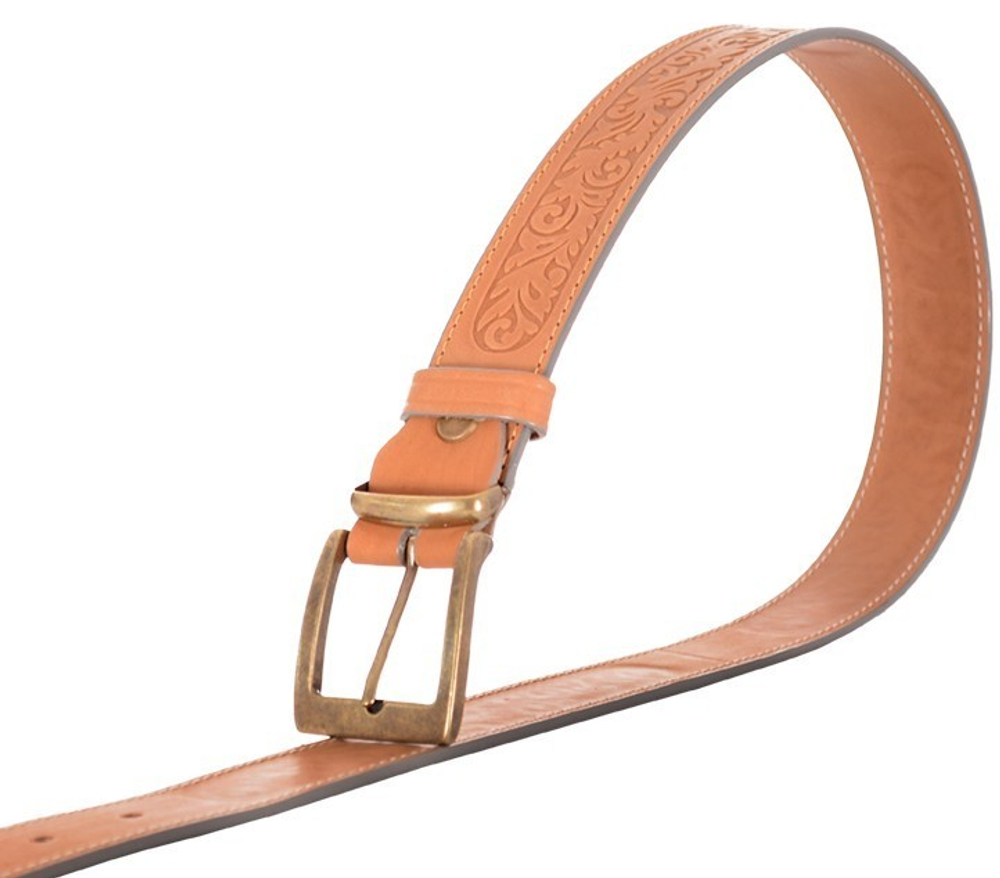 Ремень охотника брючный ХСН светло-золотой 35 мм