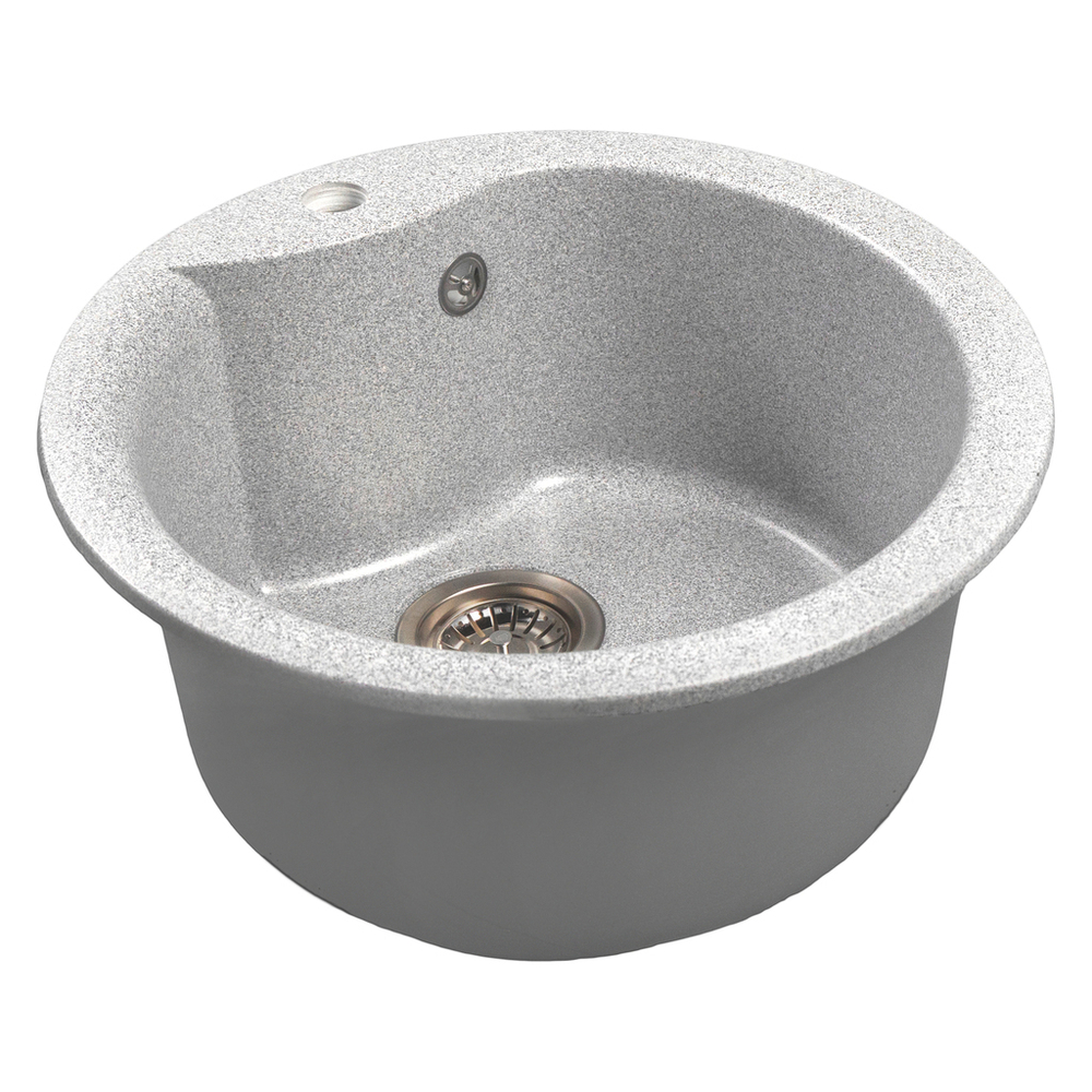 Мойкa ML-GMS101 СТАНДАРТ круглая, серый (310), 480 мм (глуб. чаши 190)