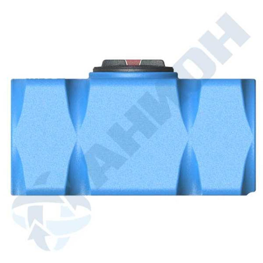 Емкость прямоугольная горизонтальная с дыхательным клапаном и сливом Анион 250 л. прямоугольная (1110x525x610см;синий) - арт.559422