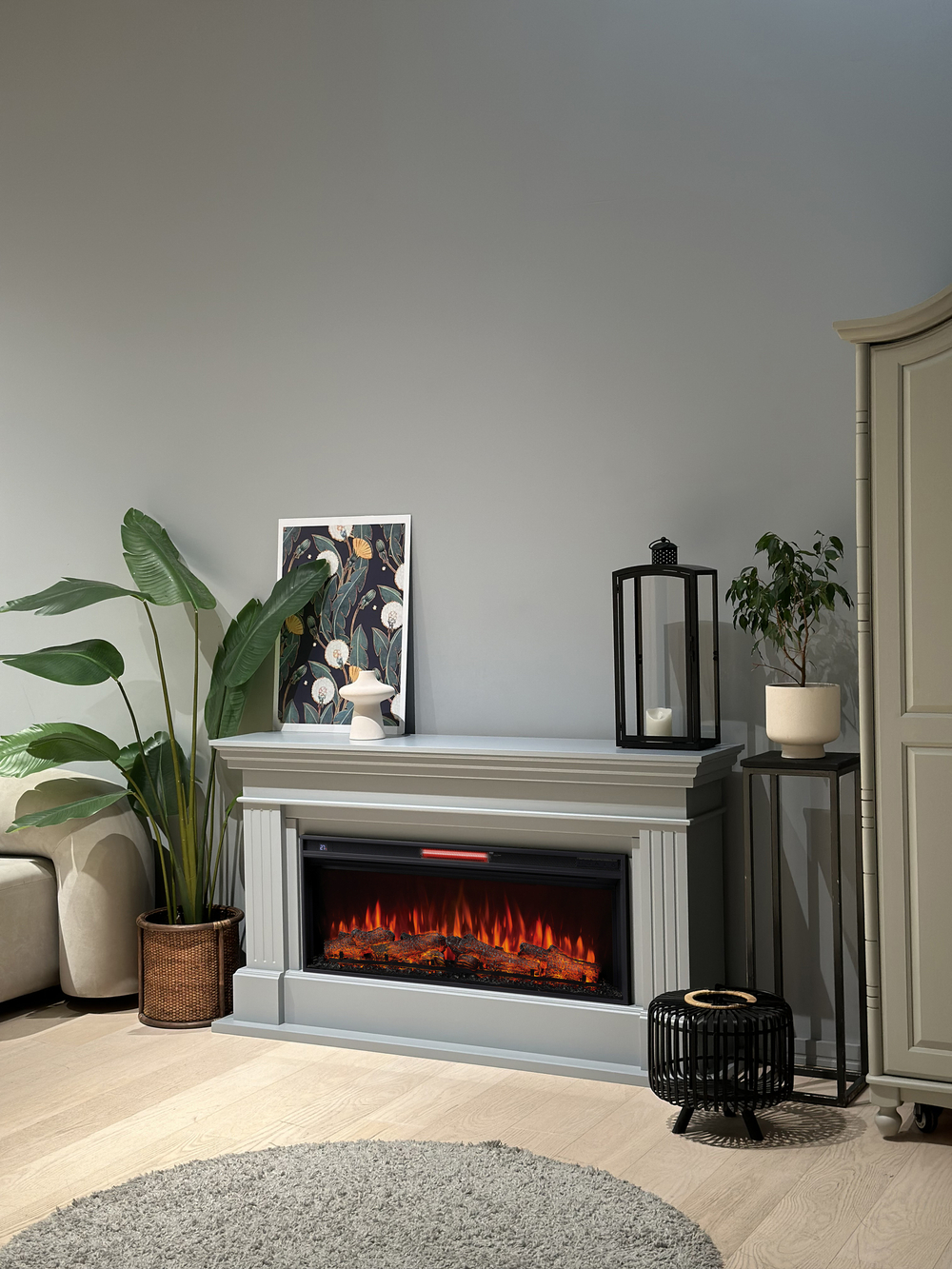 Каминокомплект Real Flame Ontario 45 GR с очагом Joker 45