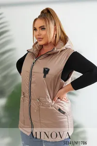 Жилет 1706-бежевый Minova
