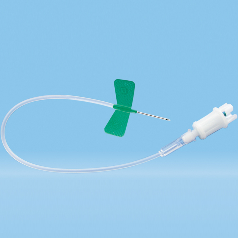 Игла-бабочка 21G*3/4" (0,8х19/200мм), зеленая, с адапт. д/Моноветта,85.1638.035,Sarstedt, 120 шт/уп