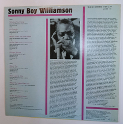 Винтажная виниловая пластинка LP Sonny Boy Williamson (GDR 1987)
