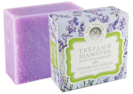 Твердый шампунь Дом природы Бережная забота для всех типов волос 90 г