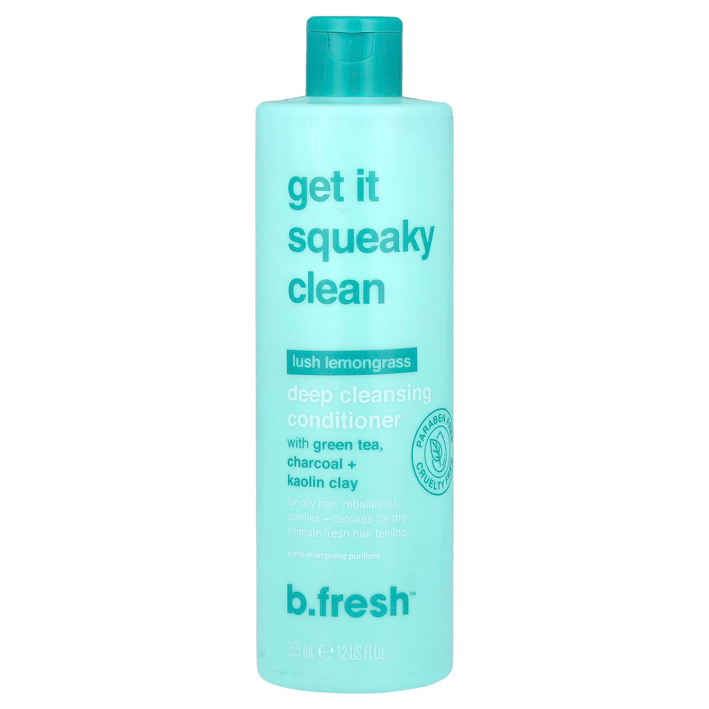 b.fresh, Get It Squeaky Clean, кондиционер для глубокого очищения, для жирных волос, пышный лемонграсс, 355 мл (12 жидк. унц.)