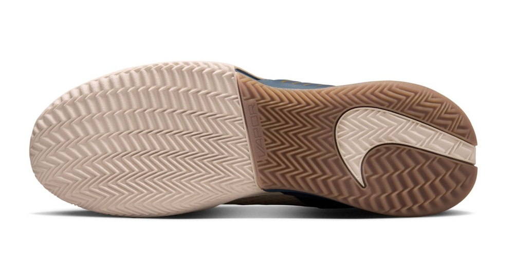 Мужские кроссовки теннисные Nike Zoom Vapor Pro 2 Clay Premium - Бежевый, небесный, Золотой