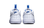 Baby Nike Air Force 1 toggle Velcro low-top sneakers white and blue