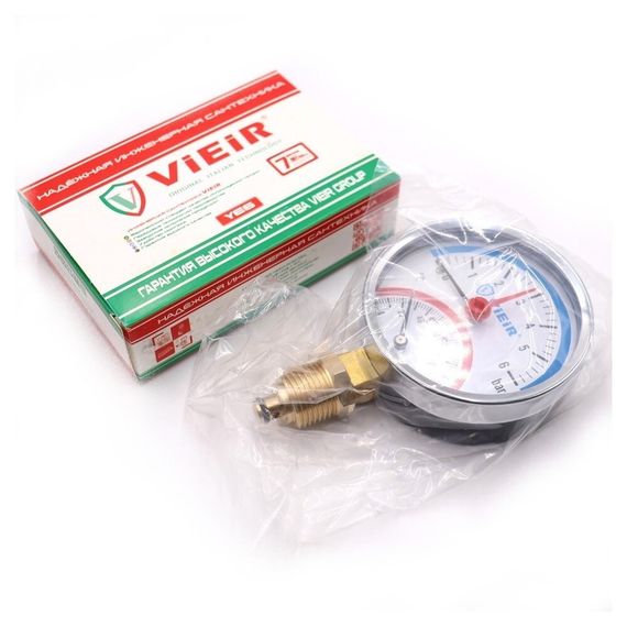 Термоманометр VIEIR радиальный d-80мм 6 БАР 1/2 YE6 (50/1) купить в Москве и Московской области по низкой цене с доставкой по России — (5) Термоманометр VIEIR радиальный d-80мм 6 БАР 1/2 YE6 (50/1) — (5)