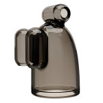 Дымчатая насадка-мастурбатор 6,2см с вибрацией Baile Vibrating Crystal Cap III BI-014631