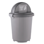 Бак для мусора 105 л с крышкой-клавишей, цвет серый