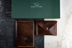 Комплект кожаная обложка на паспорт + картхолдер NSD ""Desert" (Натуральная кожа)