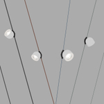 DK5540-WH+BK Поворотный светильник для трека-ремня Belty, серия Spot, со светодиодом, D100*H107мм, 48V DC, 12W, RA90, 38°, 4000K, IP20, белый с черным, алюминий