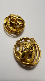 Ажурные клипсы crown trifari