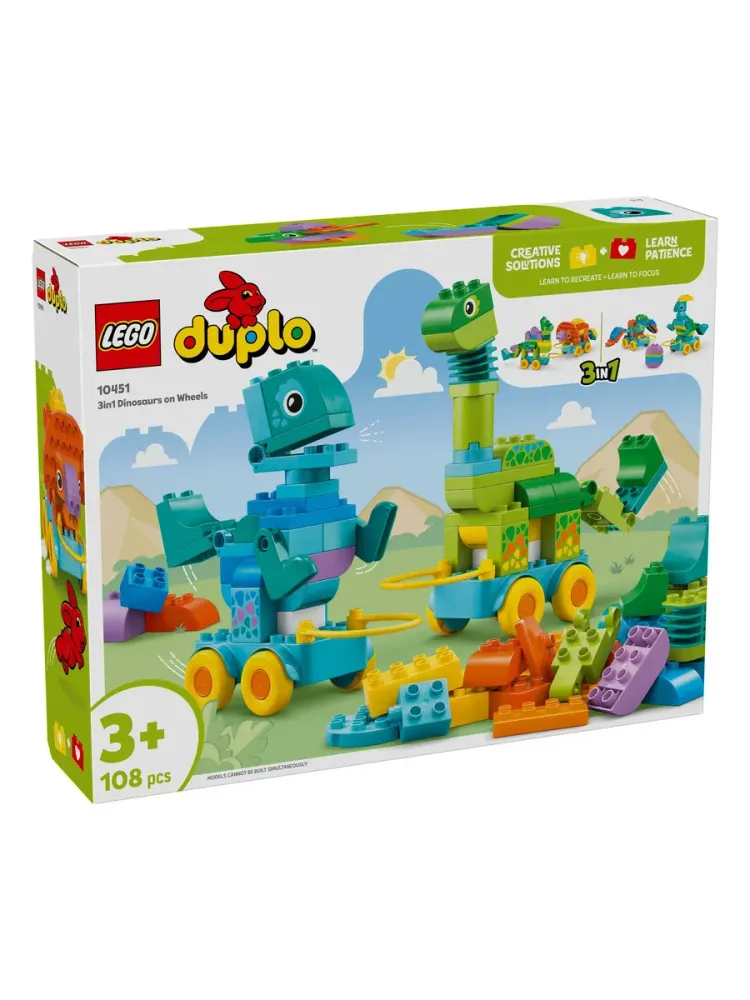 Конструктор DUPLO 10451 Динозавры на колесах 3в1