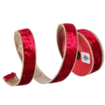 Лента для декорирования «Велюр» 2,5 см, 2,7 м, Темный рубин