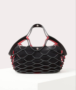 VIVIENNE WESTWOOD СУМКА ЧЕРНАЯ С КРАСНЫМ С ЛОГОТИПОМ БРЕНДА