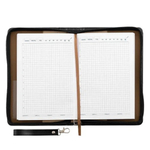 Ежедневник Basir, формат А5, материал-кожезаменитель, чёрный цвет, 112 листов, размер 23,5*15,5 см