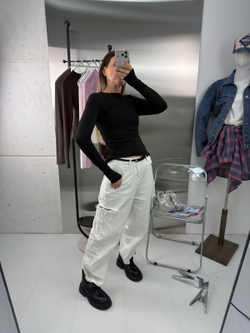 Лонгслив женский арт. 02 цвет "чёрный"