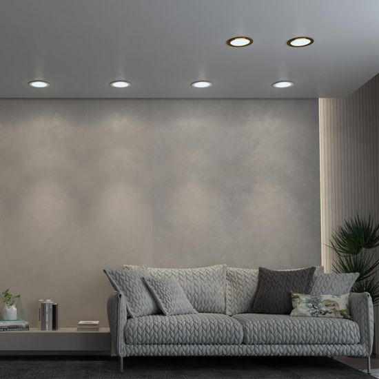 358956 SPOT NT22 444 бронза светлая Встраиваемый светодиодный светильник с переключателем цветовой температуры IP20 LED 3000К\4000К\6000К 20W 220V LAN