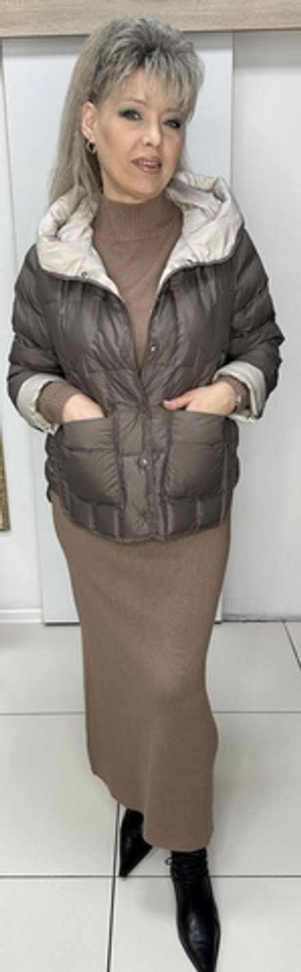 Весенне-осенняя курточка в цвете капучино