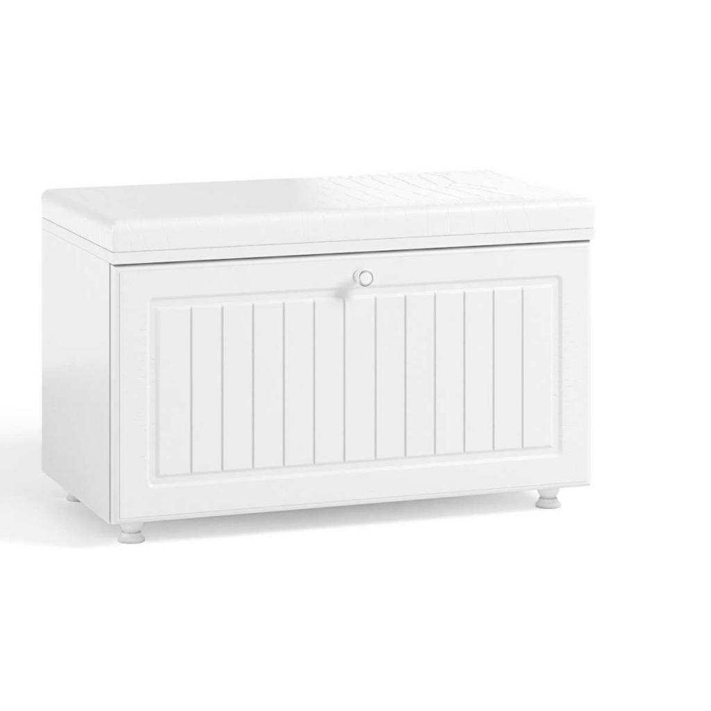 Тумба под обувь (ш.800) Монако МН-22 белое дерево