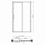 Душевая дверь WasserKRAFT Lopau 32S05R 120 стекло прозрачное/профиль серебристый