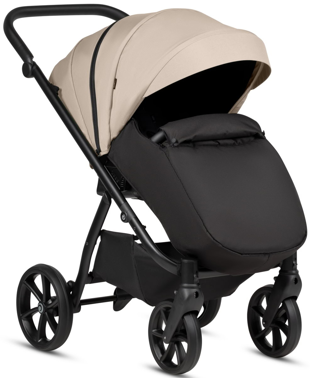 Детская коляска Tutis Uno 6 Plus Essential collection 4 в 1 с автокреслом Elo Lux EduSky Black и базой 1602180 Beige