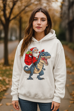 Толстовка худи "Санта" белая