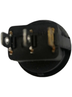 Выключатель клавишный круглый 12В 20А (3с) ON-OFF черн. подсветка син. (RWB-215 MIRS-101Е-8С/D) 36-2581, Переключатель