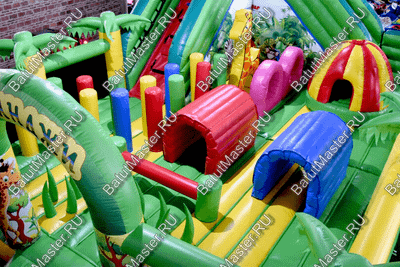 Коммерческий надувной батут "Джунгли малый"