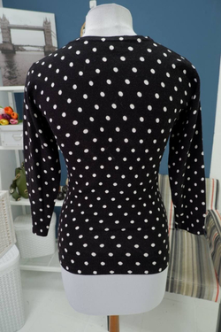 Кофта Zarina на пуговицах в горох 42 размер