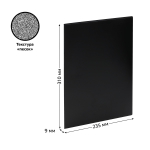 Папка А4 с 10 вкладышами 9мм, 500мкм, пластик, черная (Стамм)