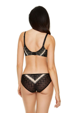 Бюстгальтер Echo из гипюра с геометрическим рисунком (Размер: 75G) (Цвет: черный)