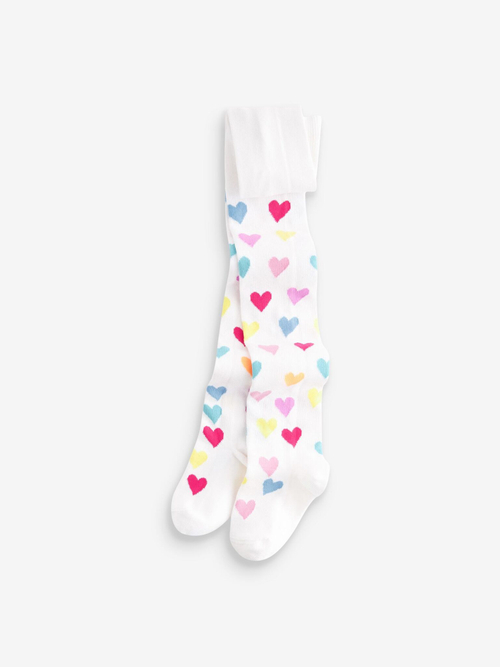 Колготки хлопковые для девочки Next 181-558, Белый