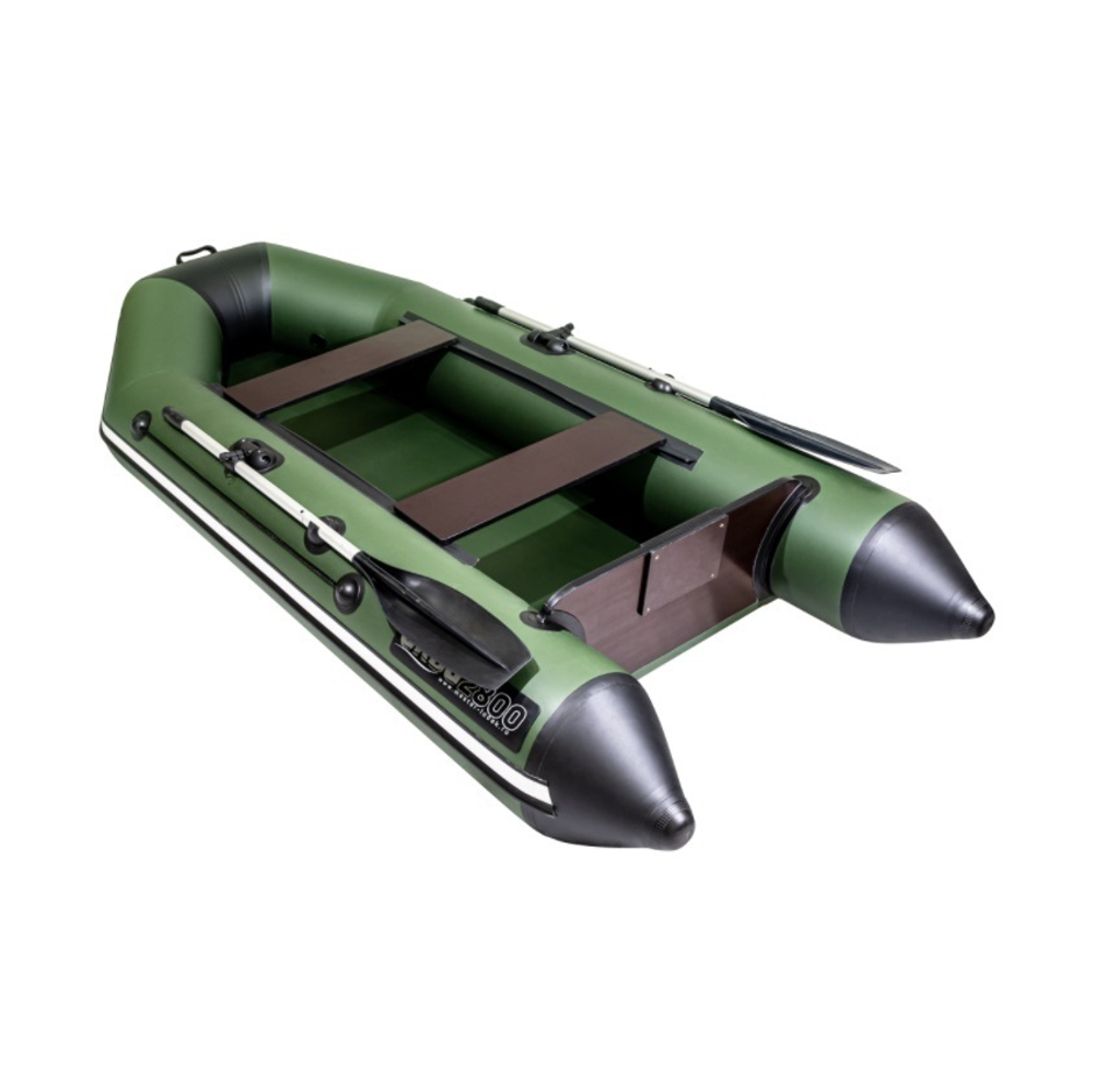Лодка ПВХ АКВА 2900 зелено-черная