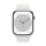 Умные часы Apple Watch Series 8 GPS, 45mm, Aluminium Case with Sport Band S/M, Silver (Серебристый)