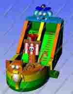 Коммерческий надувной батут "Побег из зоопарка"